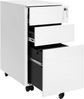 Songmics Rollcontainer, mit 3 Schubladen, vormontiert, abschließbarer Büroschrank mit Hängeregistratur, Stahl, weiß, 45 x 30 x 60 cm Bild 4