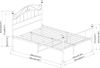 en.casa 'Florenz' Metallbett, Einzelbett 120x200, schwarz, mit Lattenrost Bild 2