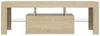 vidaXL TV Schrank mit LED-Leuchten Lowboard Fernsehschrank Fernsehtisch Sideboard HiFi-Schrank TV Möbel Tisch Board Sonoma-Eiche 120 x 35 x 40 cm Bild 5