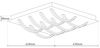 LED Deckenleuchte chrom, opal Näve Manchester 8 flg. 2160lm m. Stepdimmer Bild 3