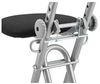 Ribelli® Stuhl mit Verstellbarer Rückenlehne, für Küche, Büro, Küche, Stuhl, höhenverstellbar, ca. 102 x 46,5 x 10 cm, Silber/schwarz Bild 4
