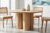 riess-ambiente Esstisch Art DECO 140cm natur Mangoholz, Säulenfüße, Unikat, massiv, rund (Einzelartikel, 1-St), Moderner Küchentisch - ideal für Ess- und Wohnzimmer oder Wohnküche Bild 2