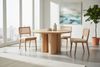 riess-ambiente Esstisch Art DECO 140cm natur Mangoholz, Säulenfüße, Unikat, massiv, rund (Einzelartikel, 1-St), Moderner Küchentisch - ideal für Ess- und Wohnzimmer oder Wohnküche Bild 5