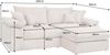 riess-ambiente Ecksofa ATMOSPHERE XL 245cm beige - Cord, Federkern, 3-Sitze, FSC-zertifiziert, Einzelartikel 1 Teile, Modern Design inkl. variablen Ottomanen & Kissen - ideal f. Wohnzimmer Bild 2