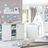 roba Kinderzimmerset 'Constantin' 3-teilig - Bett 70 x 140 - Kleiderschrank 3-türig - Weiß Bild 2