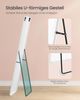 SONGMICS Ganzkörperspiegel, 160x50 cm, rechteckiger Standspiegel, Rahmen aus Aluminiumlegierung, Hartglas, für Schlafzimmer, Wohnzimmer, Garderobe, mattweiß LFM030WC01 Bild 4