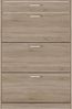 Forte NIKO Schuhschrank 80, Skandi-Schrank, 4 Schublade, Holzwerkstoff, Flur, Abstellraum, Sonoma Eiche Holzdekor, 83,2 cm breit x 127,7 cm hoch x 20,4 cm tief Bild 3
