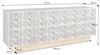 riess-ambiente Sideboard PIAZZA SAN MARCO 180cm grau / gold (Einzelartikel, 1 St), Mango-Massivholz · mit Stauraum · 3D Design · handmade · Wohnzimmer Bild 3