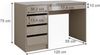 Schminktisch Sherry Greige Hochglanz 120 cm ohne Spiegel Vicco Bild 3