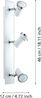 Eglo 95994 Badezimmerleuchte Spot Tamara 1 Stahl, Glas weiß, chrom GU10-LED 3X3W IP44 L:46cm Bild 4