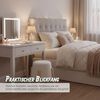 Relaxdays Sitzhocker mit Teddyfell Bild 4