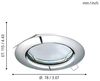 Eglo 94236 GU10 LED Einbauleuchte PENETO chrom max. 3X3W Bild 4