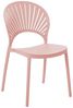 'OSTIA' Esszimmerstuhl 4er Set, Kunststoff, rosa Bild 4