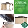 Leco Profi-Pavillon, Aluminium / Stahl braun / beige, 300x365 cm Bild 5