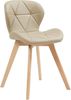 Esszimmerstuhl Älmhult 6-er Set 78x47x52 cm Kunstleder Beige [en. casa] Bild 5