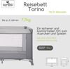 Lorelli Reisebett Torino Laufstall seitlicher Eingang, Tragetasche, Faltmatratze silber Bild 2
