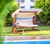 Westmann Holz Hollywoodschaukel, Holz beige, 237 x 115 x 175 cm Bild 5