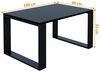 AKKE Außergewöhnlicher Couchtisch Beistelltisch für Wohnzimmer | Kaffee Tee Wohnzimmertisch Tisch | Coffee Table | Zimmer Schlafzimmer Möbel | Deko Modern Schwarz 100 x 60 x 55 Bild 2