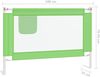 vidaXL Kleinkind Bettschutzgitter Bettgitter Kinderbettgitter Babybettgitter Gitter Kinderbett Babybett Rausfallschutz Grün 100x25 cm Stoff Bild 3