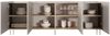 Lomadox Sideboard DELFT-141, in kaschmir und Eiche, 220 cm breit, grifflos Bild 2