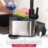 Vileda Küchenorganizer-Set Spülbeckenorganizer mit Seifenspender Edelstahl, (Set, Set), mit Seifenspender für Schwämme & Bürsten Bild 5
