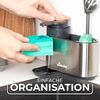 Vileda Küchenorganizer-Set Spülbeckenorganizer mit Seifenspender Edelstahl, (Set, Set), mit Seifenspender für Schwämme & Bürsten Bild 4