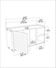 Stylish Oak Wall Shelf, 65 x 30 x 22 cm | 100% Melamine Coated Particle Board, 8 mm Thick | Perfect for Modern Home Decor & Organization Bild 2
