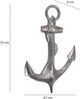 Deko Anker 70cm Silber Aluminium Maritim Wanddekoration Modern Bild 4