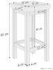Barhocker Holzhocker 60 cm verschiedene Polsterfarben Kiefer V-90.71-44P Bild 3