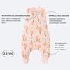 Duomiaomiao Schlafsack mit füßen Winter, Schlafsack mit füßen ganzjahres, 100% Baumwolle Schlafsack Winter mit füßen, Schlafsack Baby 2.5 Tog, Schlafsack mit Beinen für Jungen und Mädchen Bild 4