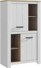 FORTE Elara Schrank, Holzwerkstoff, Braun/Weiß, 86,7 x 147,1 x 42,2 cm Bild 4