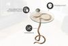 riess-ambiente Beistelltisch WILDLIFE SNAKE 65cm transparent / kupfer (Einzelartikel, 1-St), Wohnzimmer · Glas · Metall · rund · Schlangen-Skulptur · handmade Bild 5