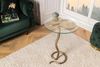 riess-ambiente Beistelltisch WILDLIFE SNAKE 65cm transparent / kupfer (Einzelartikel, 1-St), Wohnzimmer · Glas · Metall · rund · Schlangen-Skulptur · handmade Bild 2