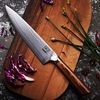 ZAYIKO Damastmesser KASSHOKU "Chefmesser" - Pakkaholz - VG-10 Stahlkern Bild 2