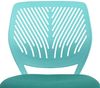 FurnitureR Compact Kids Gaming Chair, Hollow PP Backrest, Adjustable Height, Ergonomic Swivel Sponge Seat, 5-Wheel Iron Base, for Teens & Childrens Drawing, Gaming, Classroom, Türkis, 38,5 x 40 x 87 Bild 5