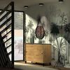 Muebles Pitarch | Sideboard für Wohn- und Esszimmer, Buffet, Beistellschrank, 2 Schiebetüren, Eiche Gold mit Schwarzen Beinen, 87 x 120 x 40 cm, Moderner Industrie-Empfangsbereich, Modell Kamet Bild 2