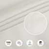 HAIKUS Sonnensegel Wasserdicht Rechteckig 4x4 m Sonnenschutz Wasserabweisend Premium PES Polyester mit UV Schutz für Balkon Garten Terrasse Quadratisch Creme Bild 5