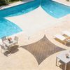 HAIKUS Sonnensegel Wasserdicht Rechteckig 4x4 m Sonnenschutz Wasserabweisend Premium PES Polyester mit UV Schutz für Balkon Garten Terrasse Quadratisch Creme Bild 3