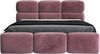 Polsterbett MAROKO 120x200 mit Matratze, Bettkasten und Lattenrost. Farbe: Flamingo 14 Bild 4