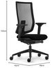 Sedus, se:do PRO Light 2, ergonomischer Bürostuhl, Netzmembran, schwarz, höhenverstellbar Bild 3