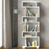 Dmora Regal Panopea 60 x 19,5 x 165 cm Weiß 5 Einlegeböden, Bibliothek Bild 4