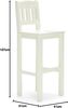 Barstuhl Catana Massivholz creme weiß Bild 3