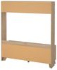 Dmora - Fernsehschrank Emeline, Ständer für Wohnzimmerfernseher, Niedriges Wohnzimmer-Sideboard, TV-Ständerbasis, 159x48 h181 cm, Eiche und Weiß Bild 5