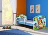 ACMA Kinderbett Jugendbett mit Einer Schublade und Matratze Blau mit Rausfallschutz Lattenrost II 140x70 160x80 180x80 (02 Animals, 160x80) Bild 4