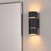 LED Wandlampe, schwarz, UP DOWN, H 20 cm Bild 3