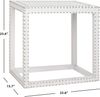SAFAVIEH Glam Wooden Accent Table, in White, 40 X 60 X 59.94 Bild 3