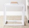 SAFAVIEH Glam Wooden Accent Table, in White, 40 X 60 X 59.94 Bild 2