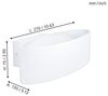 Eglo 98541 LED Wandleuchte MACCACARI 10W Alu Stahl weiß, Kunststoff transparent L:27cm H:7,5cm T:13cm 3000K Bild 5
