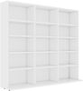 vidaXL CD-Regal Weiß 100x23x89,5 cm Holzwerkstoff 801787 Bild 2