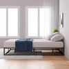 Zinus Joseph Bett 160x200 cm – Bettrahmen Höhe 25 cm mit Stauraum unter dem Bett – Plattformbettrahmen aus Metall mit Lattenhalter aus Holz – Schwarz Bild 5